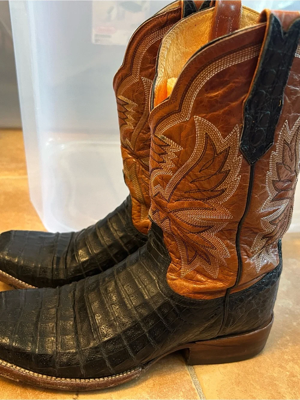 Cinch men 8 exotic print cowboy boots